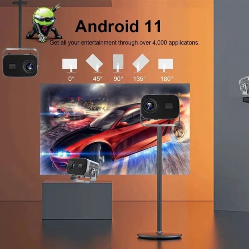 ویدئو پروژکتور مدل HY-310 – سینمای خانگی قابل حمل با سیستم‌عامل Android 11 — تصویر ۵