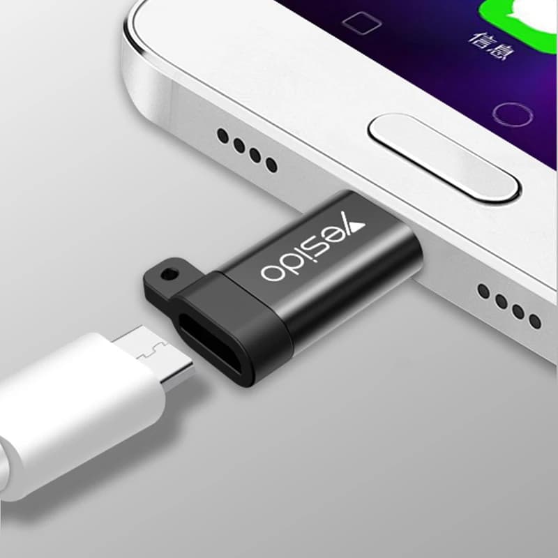 مبدل microUSB به USB-C یسیدو مدل Yesido GS04 — تصویر ۳