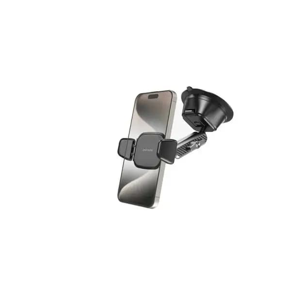 هولدر و نگهدارنده شیشه‌ای موبایل پرودو مدل Porodo Multi-Joint Windshield Mount Universal Cradle