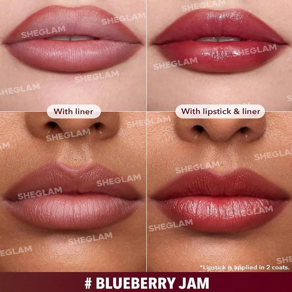 خط لب و رژلب مدادی دو طرفه شیگلم GLAM 101 در 11 رنگ — تصویر ۸