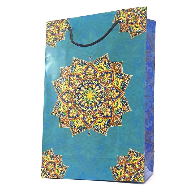 بگ کادویی طرح اسلیمی سایز متوسط گلاسه