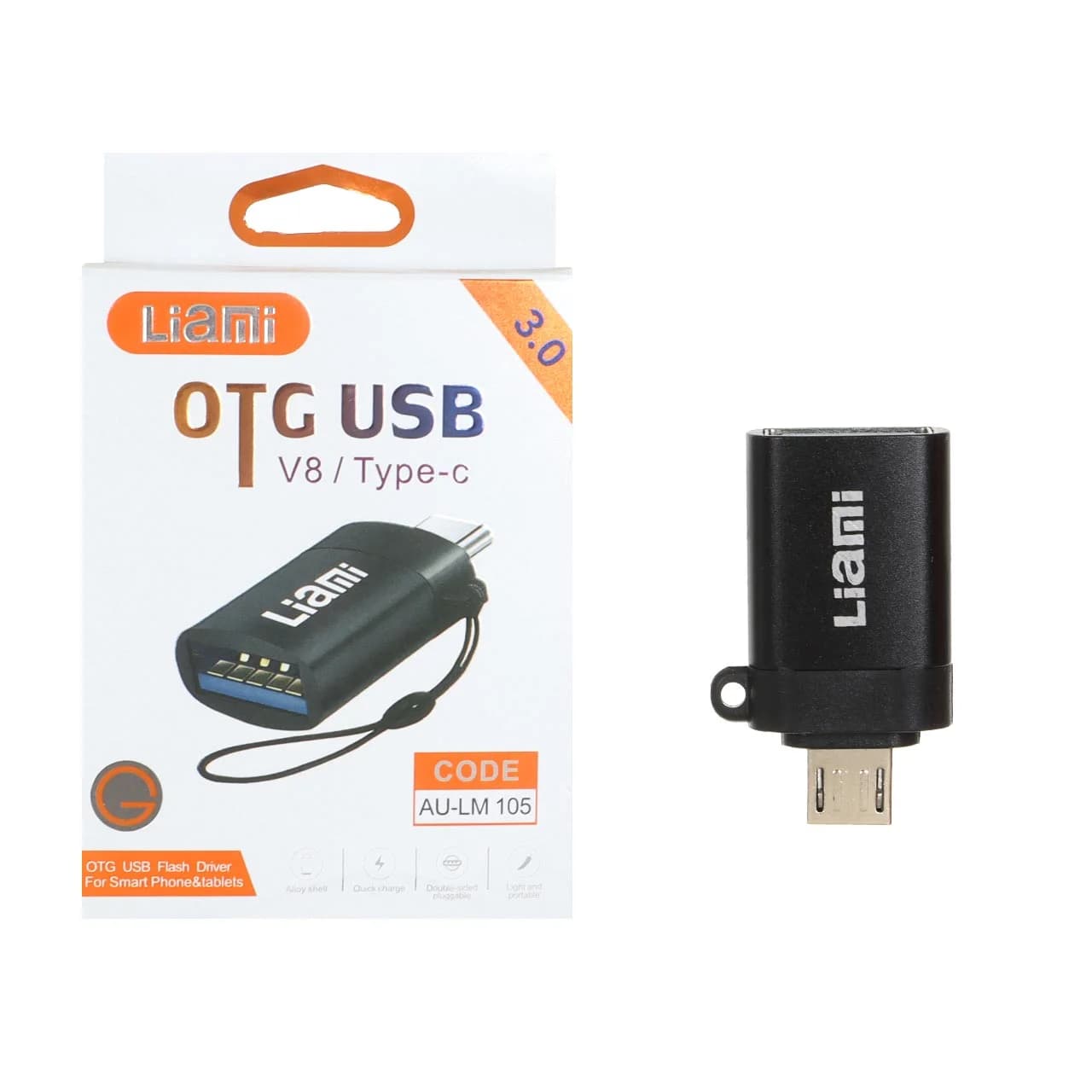 تبدیل Liami MicroUSB To USB3.0 مدل AU-LM 150 M – مشکی (گارانتی شش ماهه شرکتی)