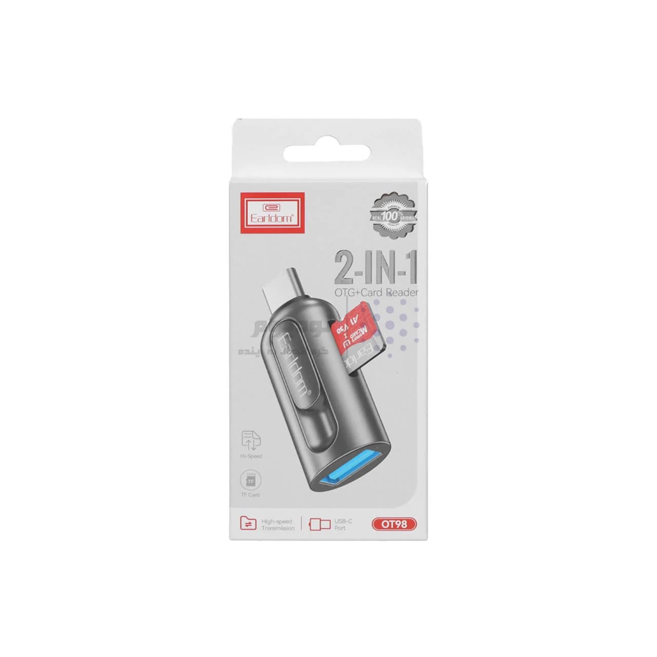 رم ریدر و Earldom USB TO Type-C OTG مدل ET-OT98 – خاکستری — تصویر ۶