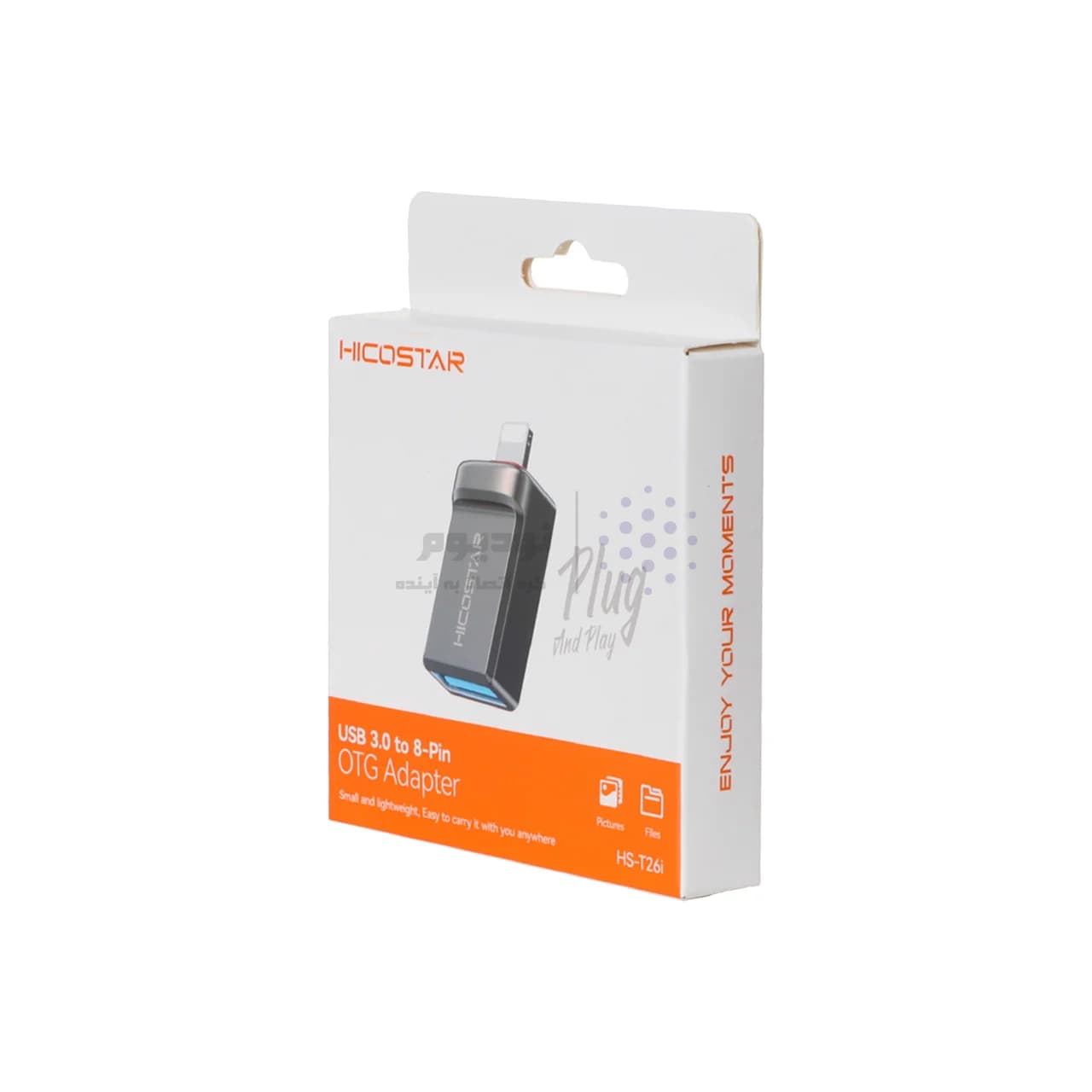 تبدیل Hicostar OTG Lightning TO USB3.0 مدل HS-T26i – خاکستری — تصویر ۴