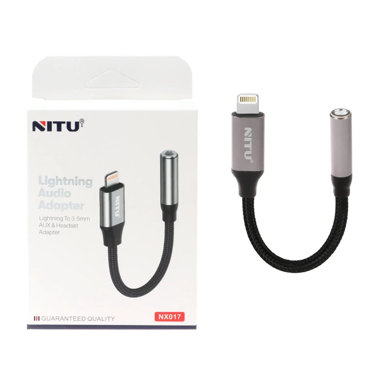 تبدیل Lightning به جک 3.5 میلی متری NITU مدل NX017 – نقره ای (گارانتی 18 ماه تعویض نیکان همراه)