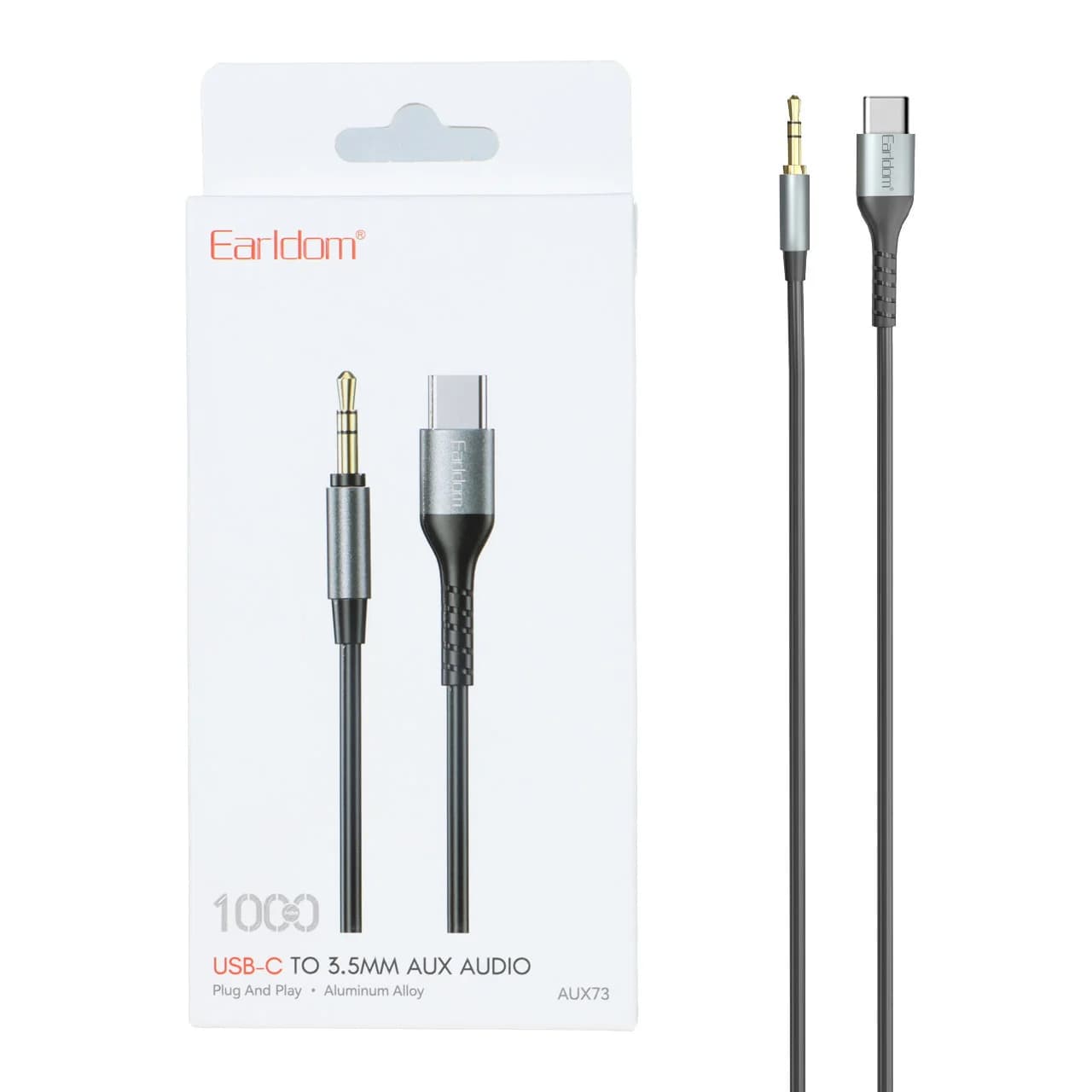 کابل Earldom Type-C To Aux مدل AUX73 – مشکی