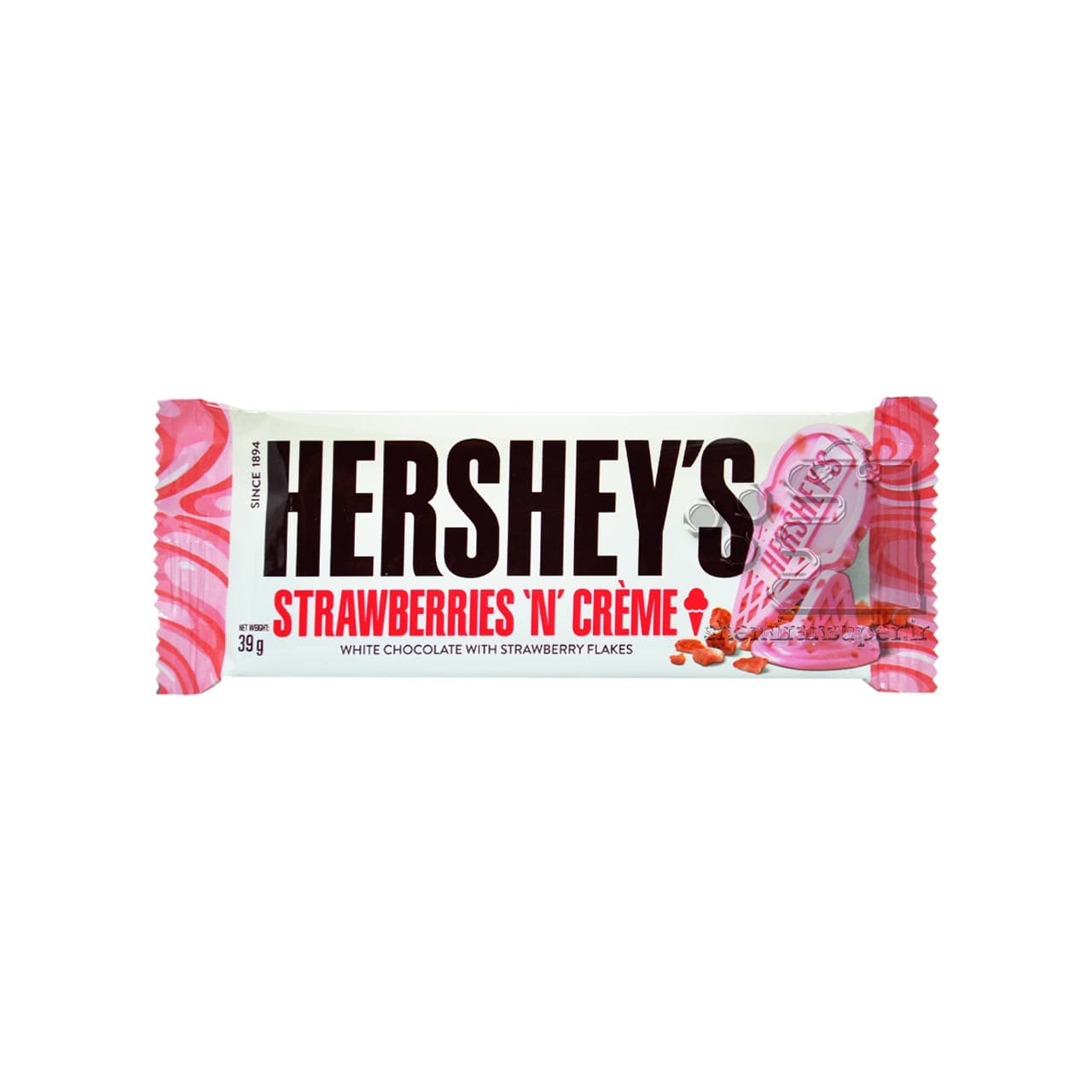 شکلات سفید با تکه های توت فرنگی ۴۰ گرم هرشیز – hersheys