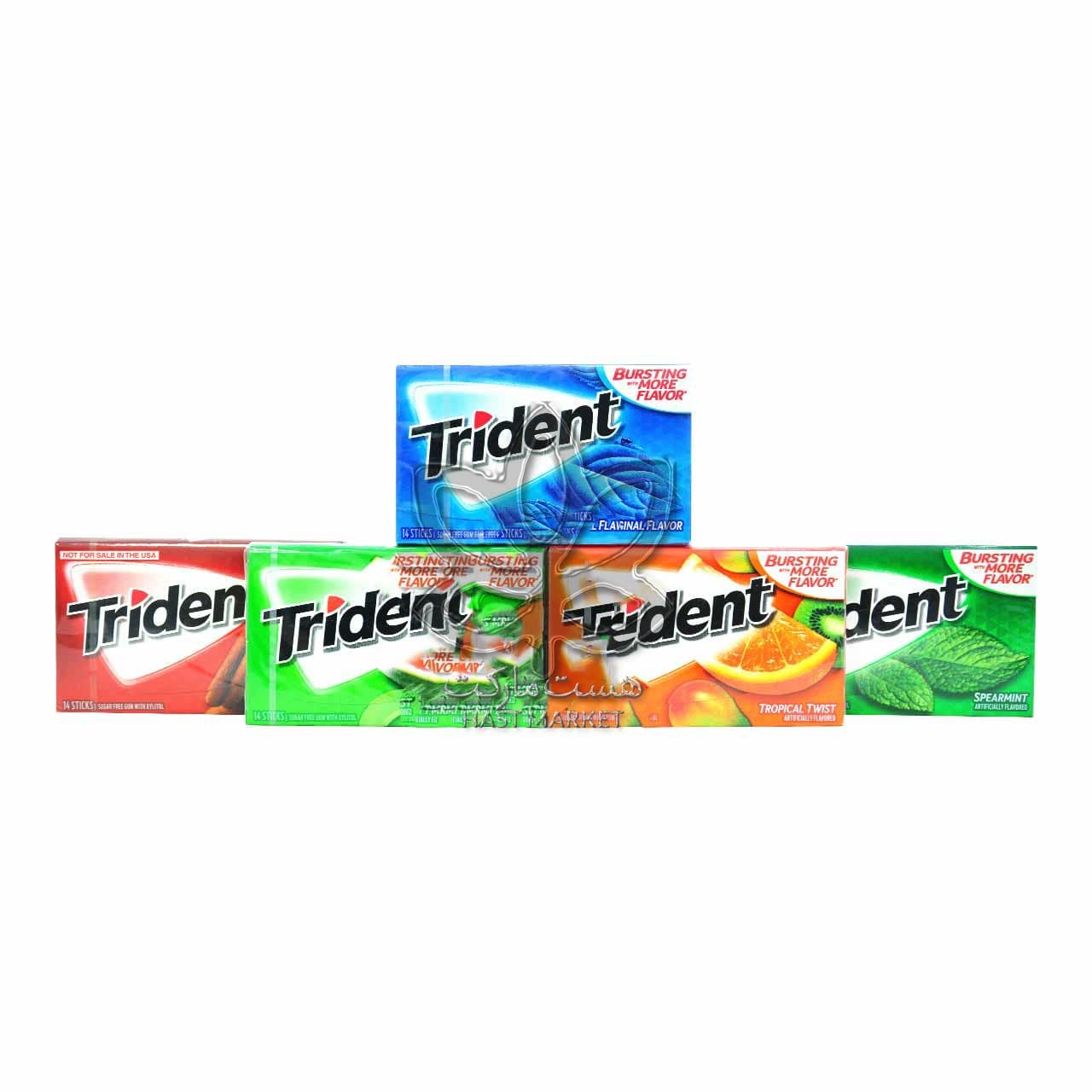 آدامس نعنا تند ( بدون قند ) تریدنت – trident — تصویر ۳