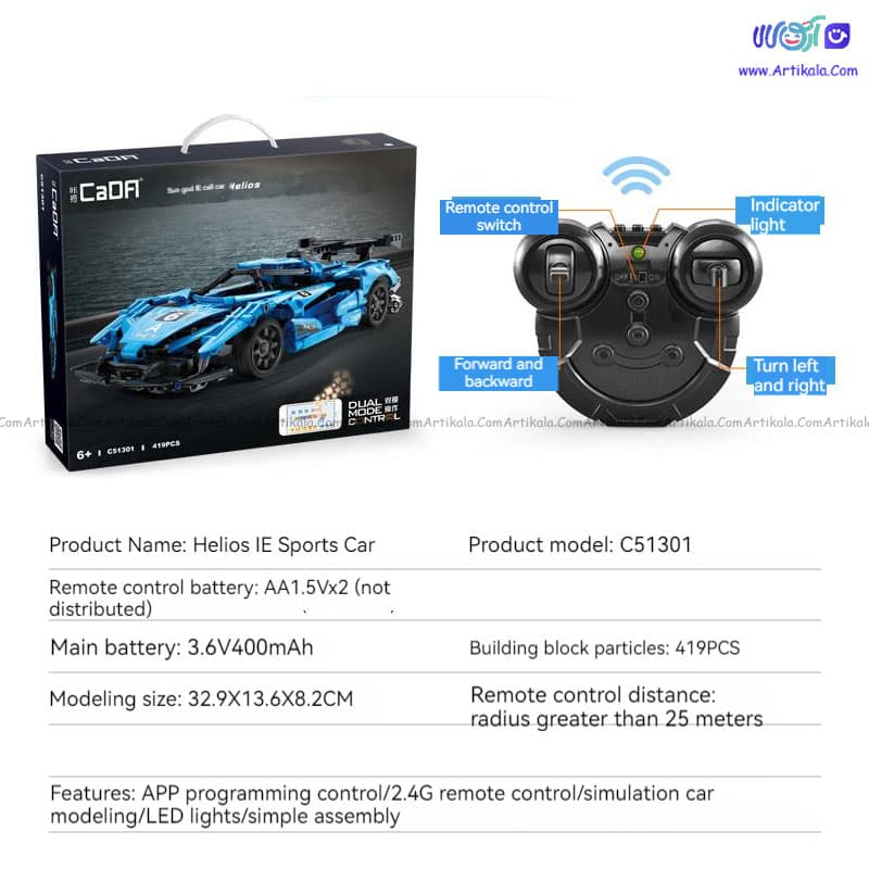 لگو ماشین کنترلی Apollo Race Car مدل CADA C51301 — تصویر ۶