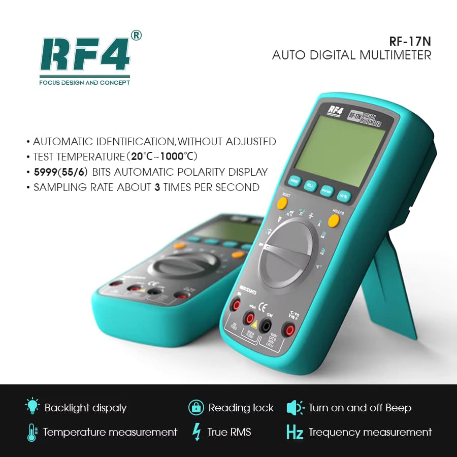 مولتی متر دیجیتال آر اف فور مدل RF4 RF-17N — تصویر ۴
