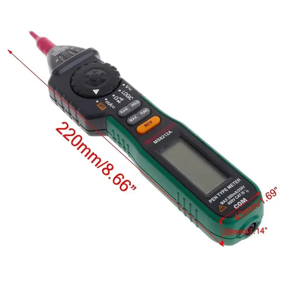 مولتی متر قلمی مستک مدل MASTECH MS8212A — تصویر ۳