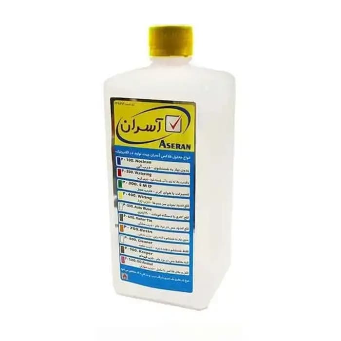 مایع فلاکس قلع کاری سر سیم آسران درب طلایی مدل ASERAN P-400 PU حجم 1 لیتر