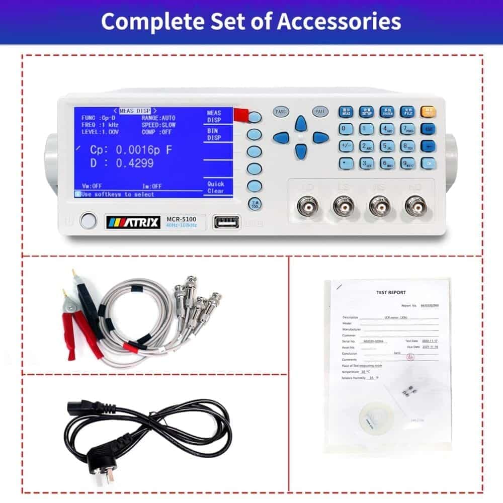 LCR متر دیجیتال ماتریکس مدل MATRIX MCR-5100 — تصویر ۵