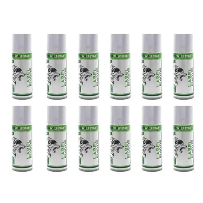 اسپری جداکننده لیبل و چسب ولف استار مدل WOLF STAR LABEL REMOVER حجم 200 میلی لیتر (کارتن 12 عددی)