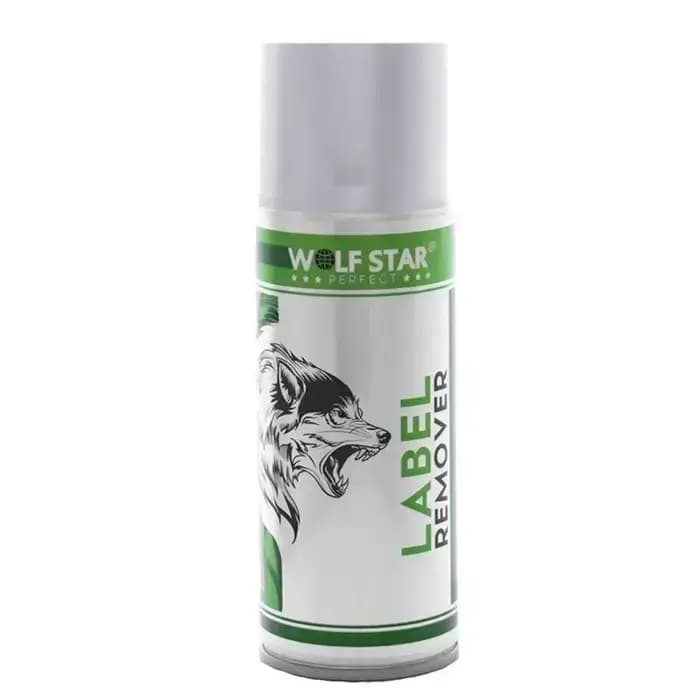 اسپری جداکننده لیبل و چسب ولف استار مدل WOLF STAR LABEL REMOVER حجم 200 میلی لیتر