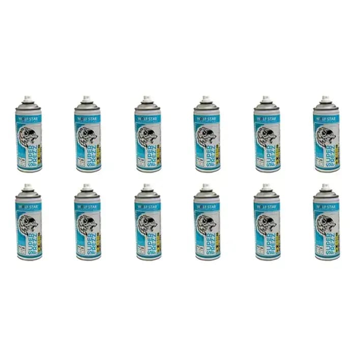 اسپری فریز ولف استار مدل WOLF STAR SUPER FREZZ حجم 400 میلی لیتر (کارتن 12 عددی)