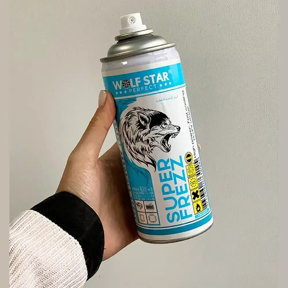 اسپری فریز ولف استار مدل WOLF STAR SUPER FREEZE حجم 400 میلی لیتر — تصویر ۲