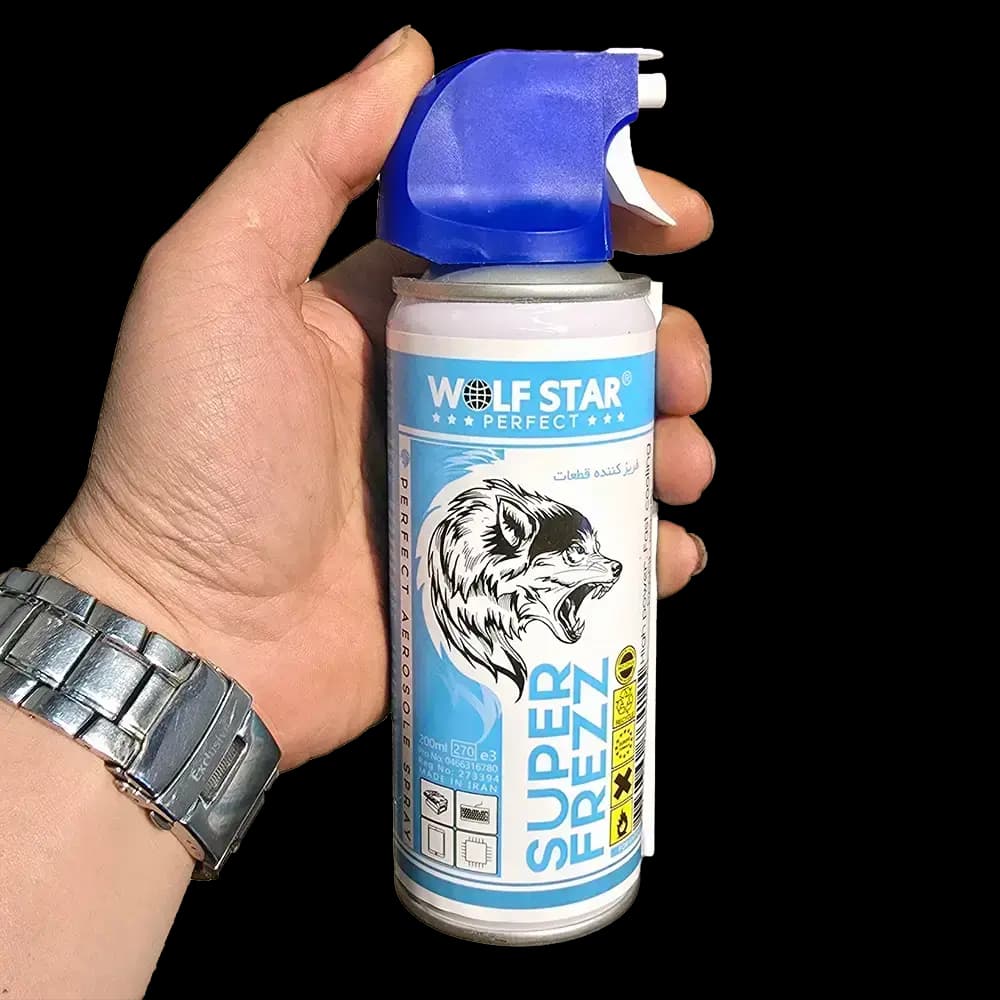 اسپری فریز ولف استار مدل WOLF STAR SUPER FREZZ 60 حجم 200 میلی لیتر (کارتن 12 عددی) — تصویر ۵