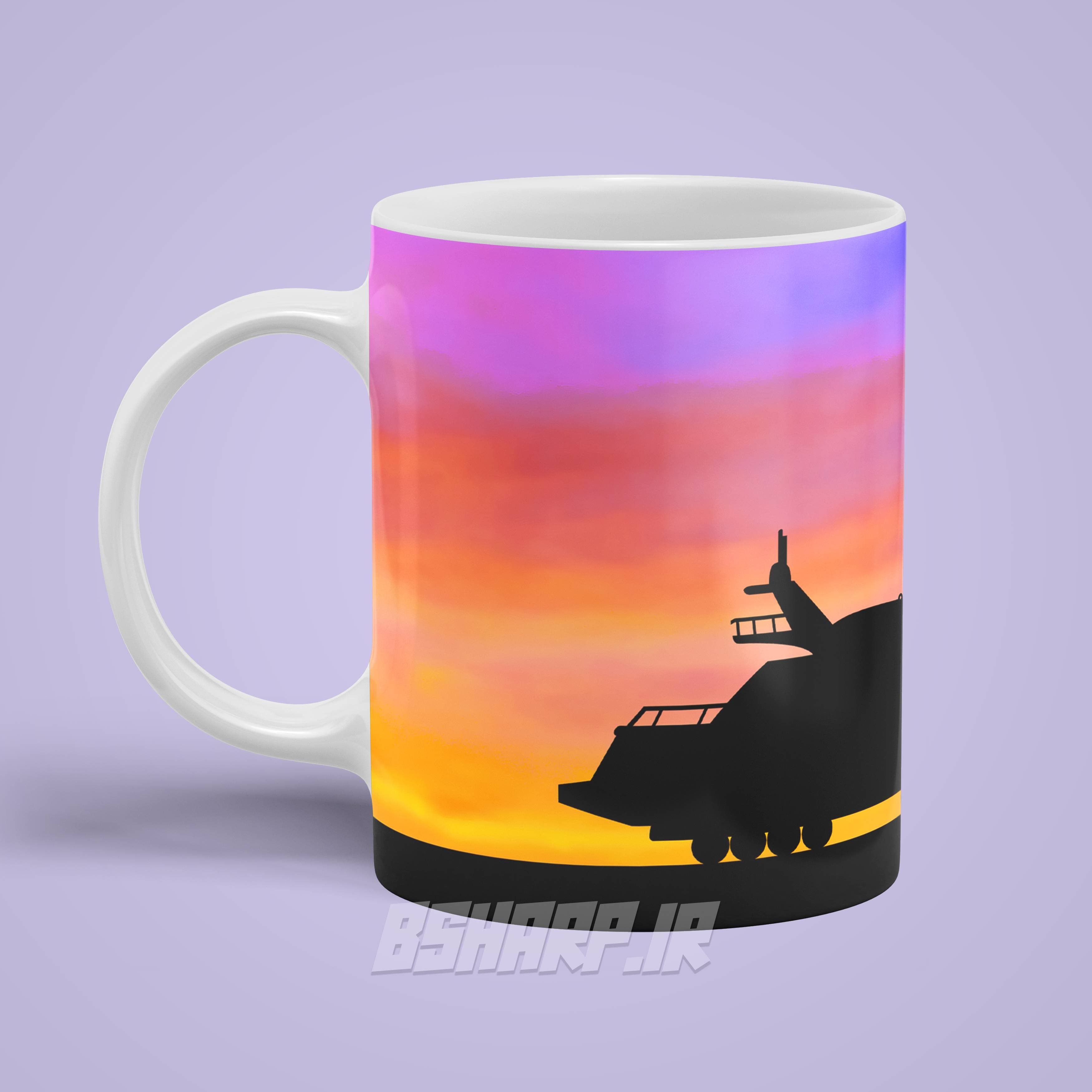 ماگ Bojack Horseman طرح قایق تفریحی — تصویر ۳