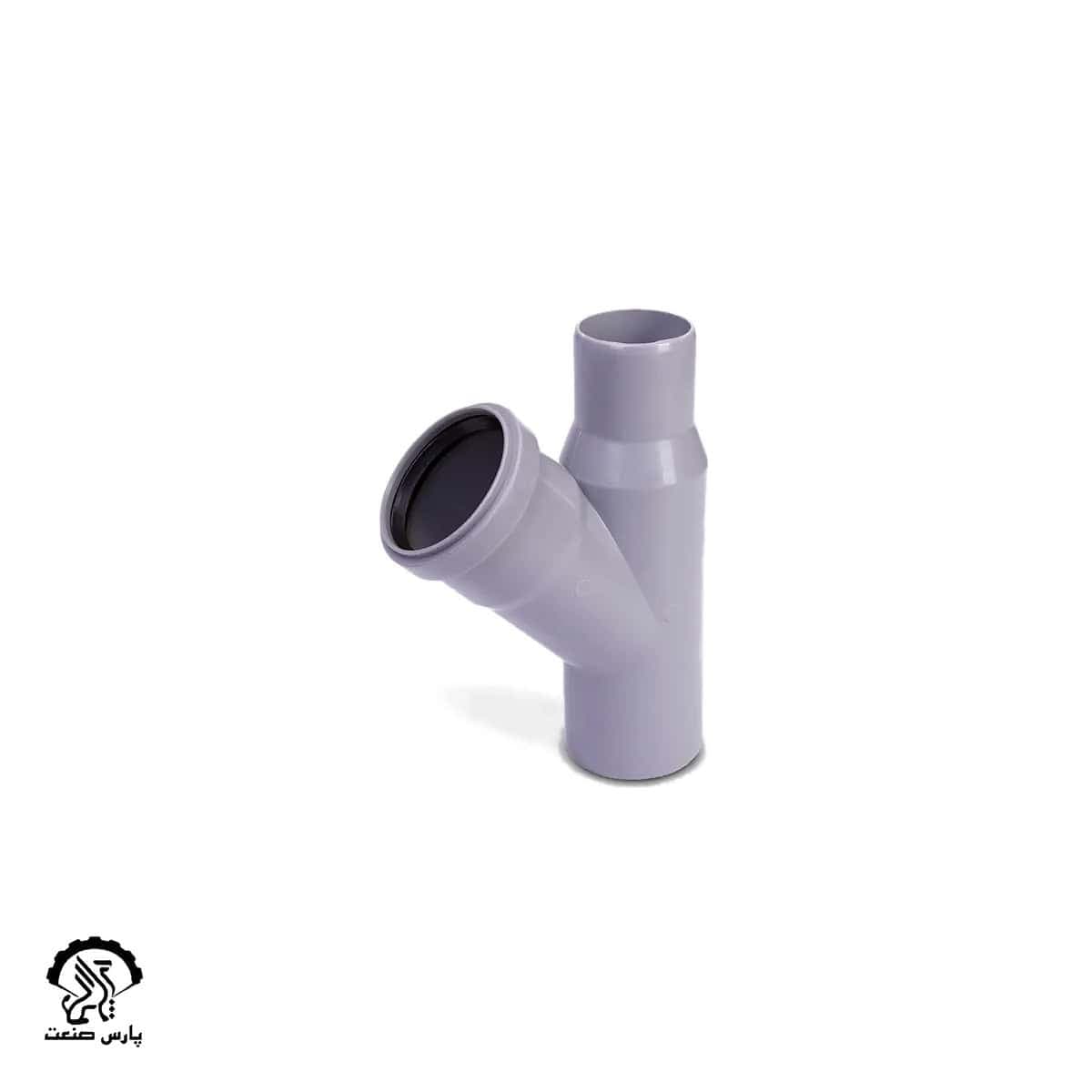 زانو 45 درجه 63*50 ونت دار پوش فیت نیوفلکس