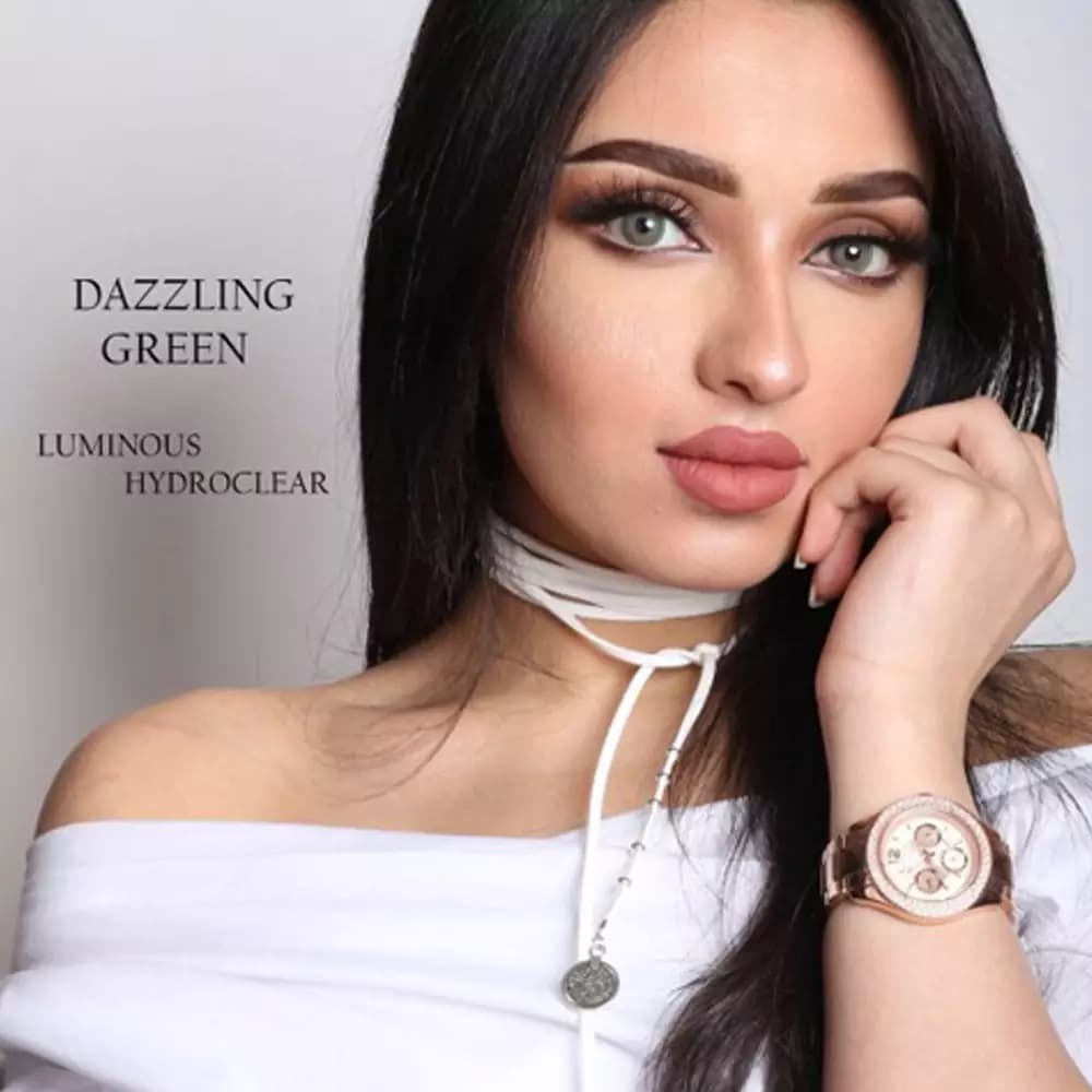 لنز لومینس دازلینگ گرین سبز یشمی دور دار