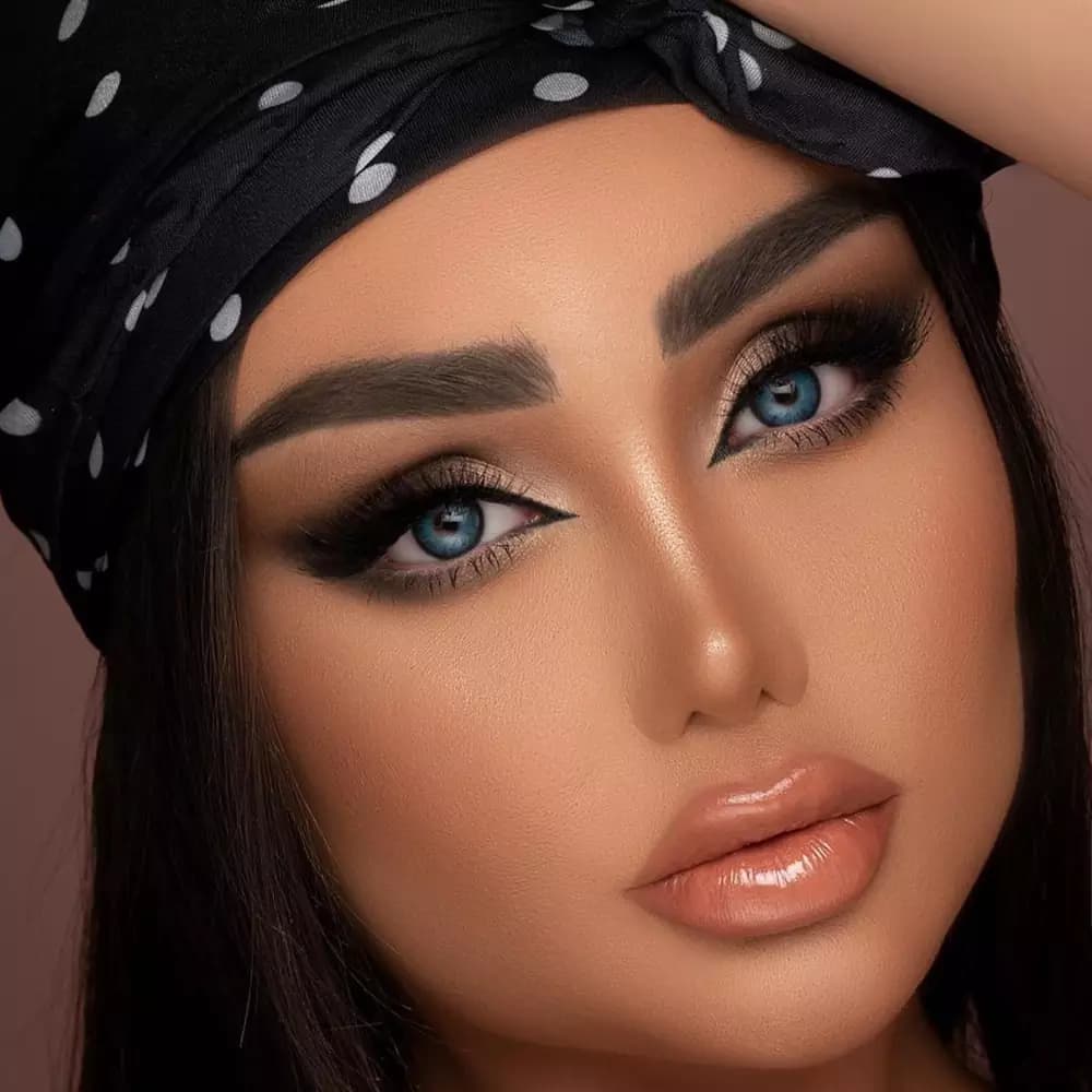 لنز اپرا دیو مالاگا آبی دور دار — تصویر ۷