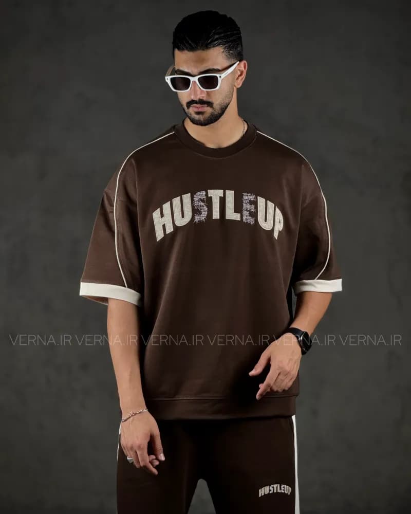 ست تیشرت و اسلش مردانه HUSTLEUP — تصویر ۶