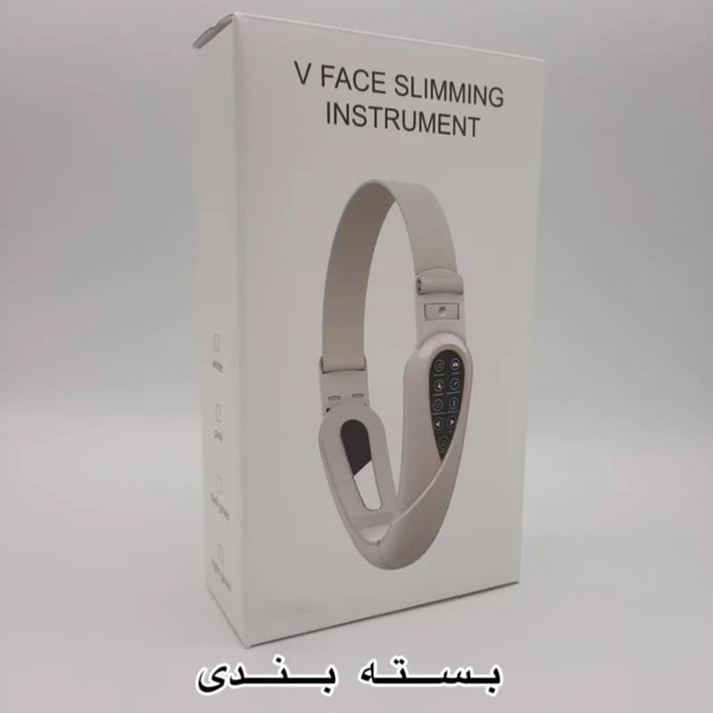 ماساژور و زاویه دهنده صورت و رفع غبغب مدل Face-V به همراه فناوری EMS و نوردرمانی — تصویر ۴