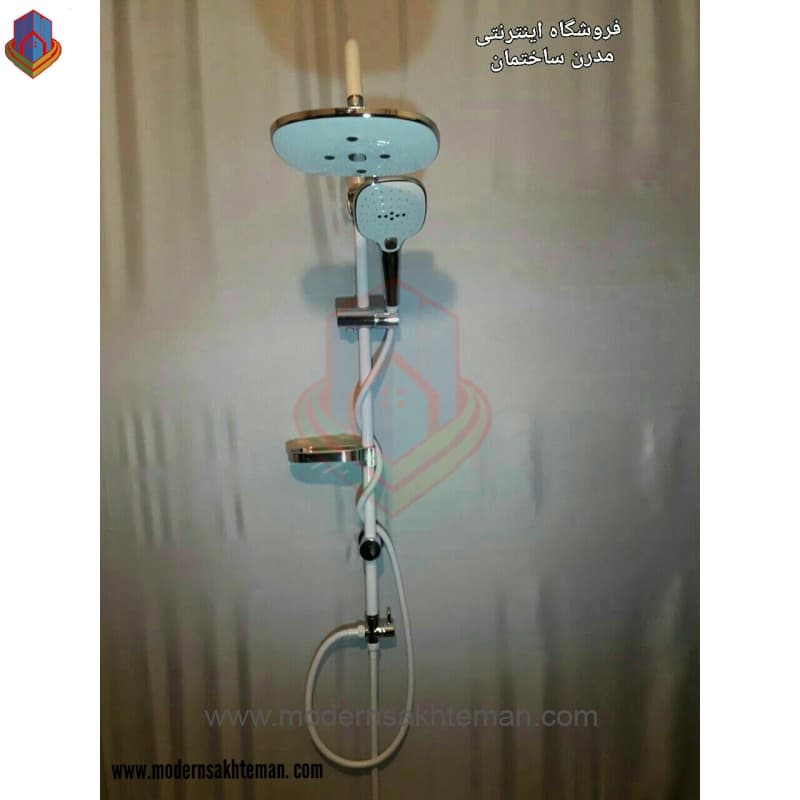 علم دوش سفید کروم — تصویر ۶