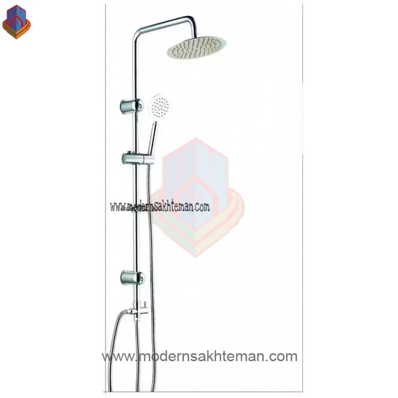 علم دوش دوکاره استیل گرد