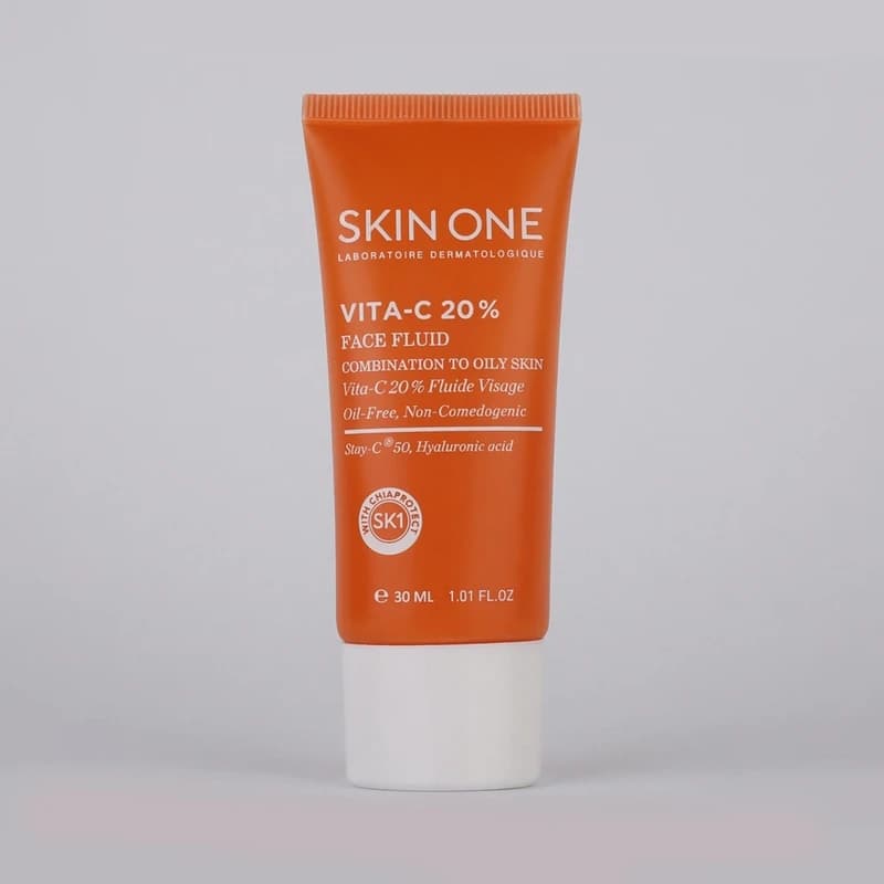 فلوئیدنرم کننده صورت اسکین وان مدل Vita-c 20% حجم 30 میلی لیتر