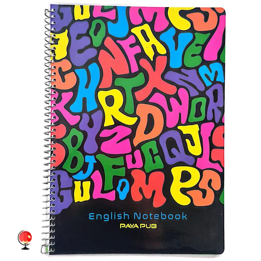 دفتر ۵۰ برگ زبان دو خط سیمی پایاپاب طرح education