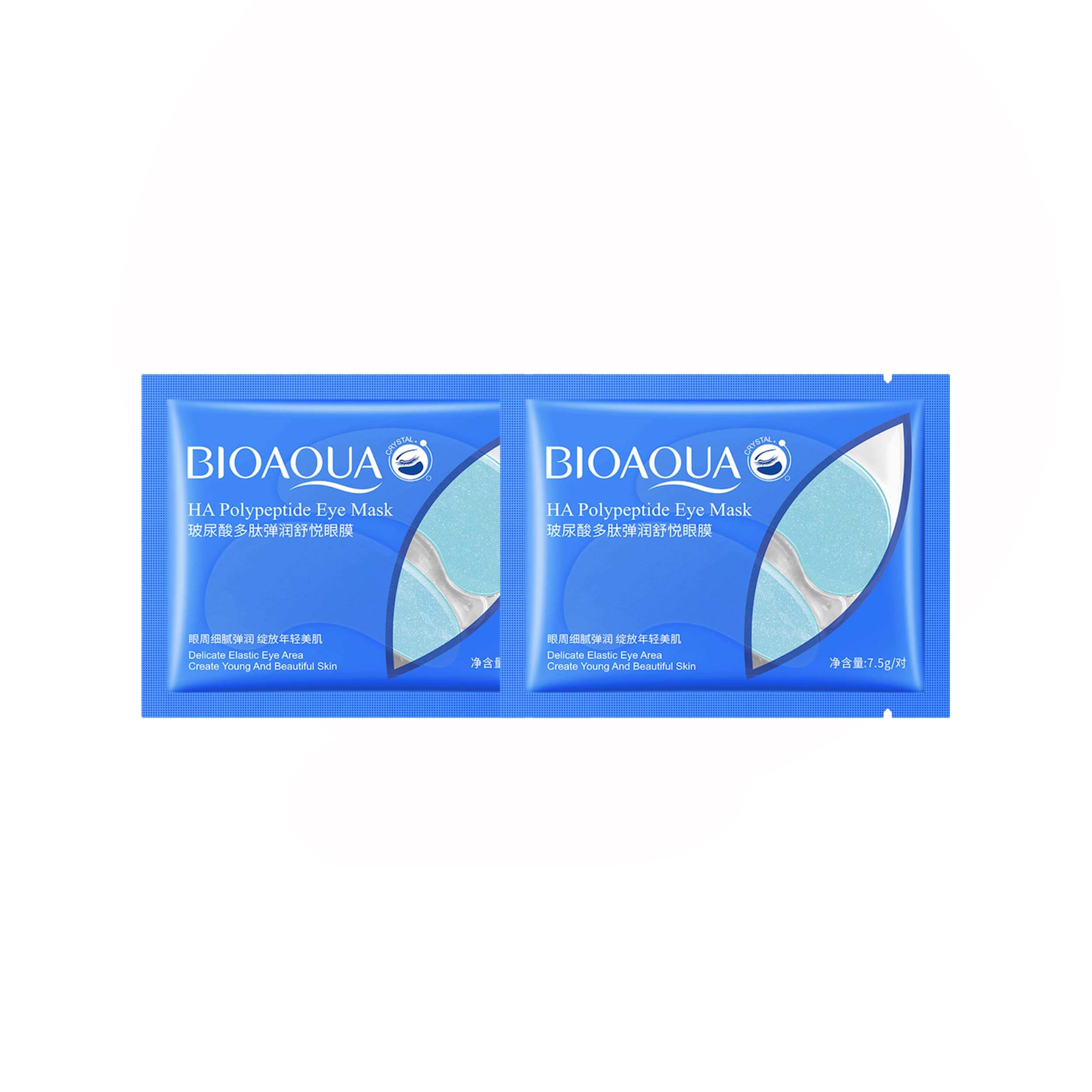 مراقبت پوست ماسک زیر چشم بایو آکوا مدل HA Polypeptide وزن 7.5 گرم بسته 2 عددی