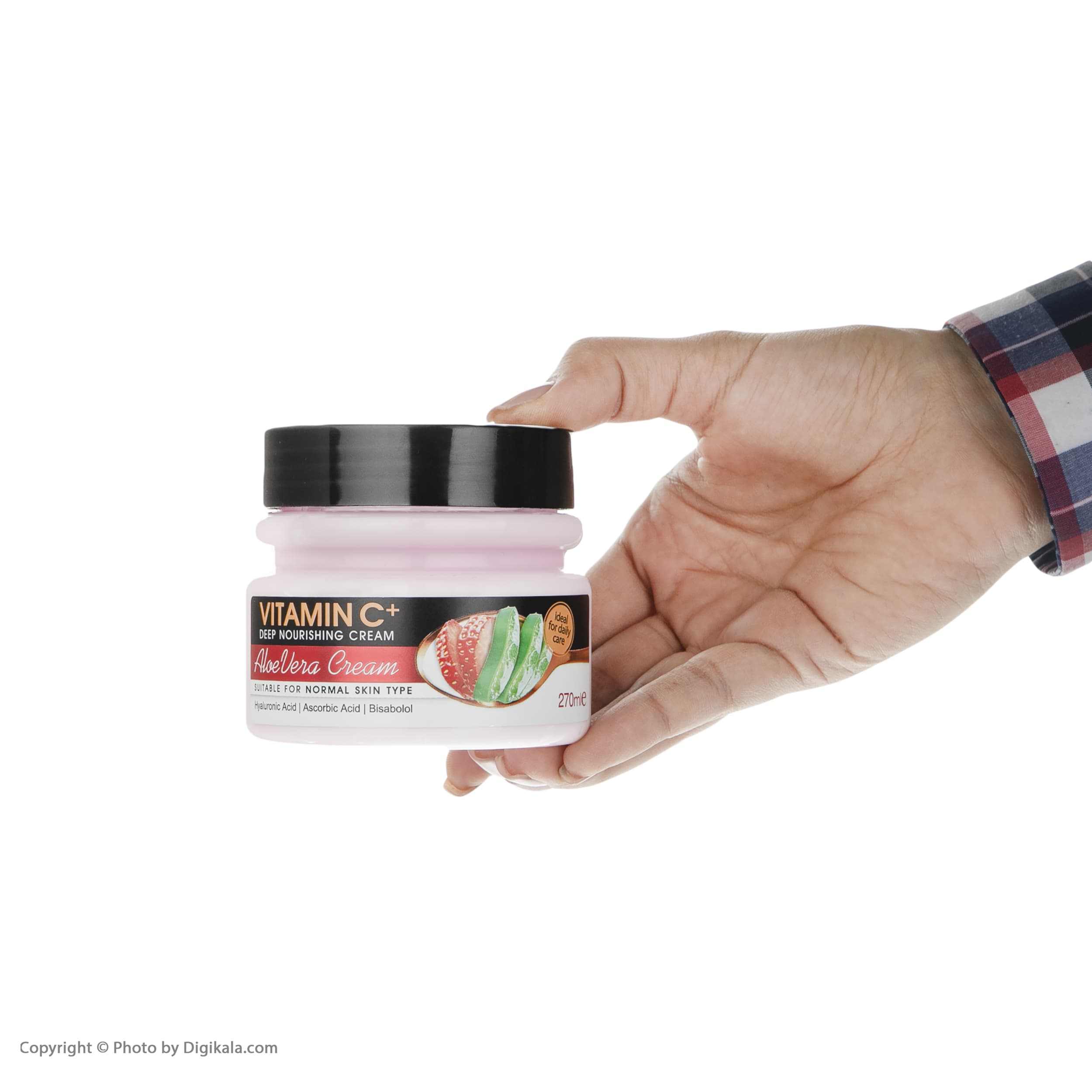 مراقبت پوست کرم آبرسان دافی مدل Aloevera حجم 270 میلی لیتر — تصویر ۲
