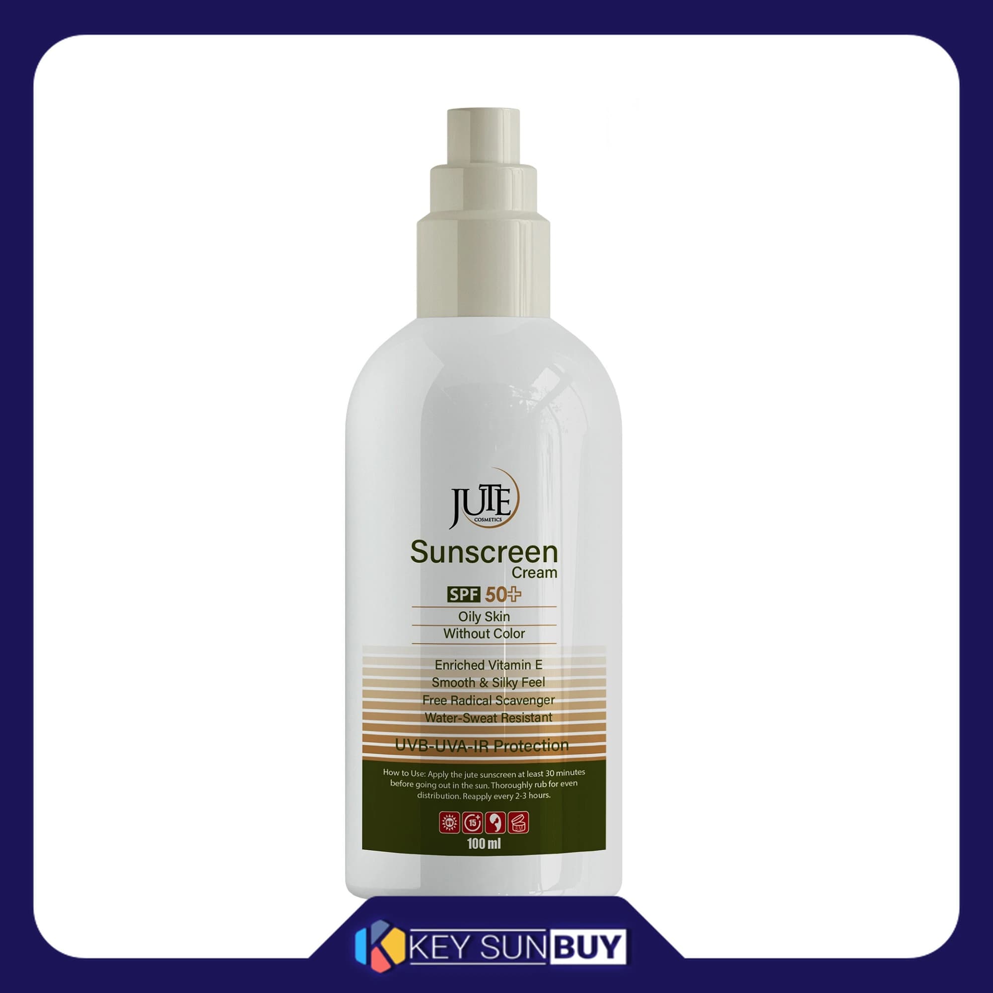 مراقبت پوست کرم ضد آفتاب ژوت مدل oil free حجم 100 میلی لیتر