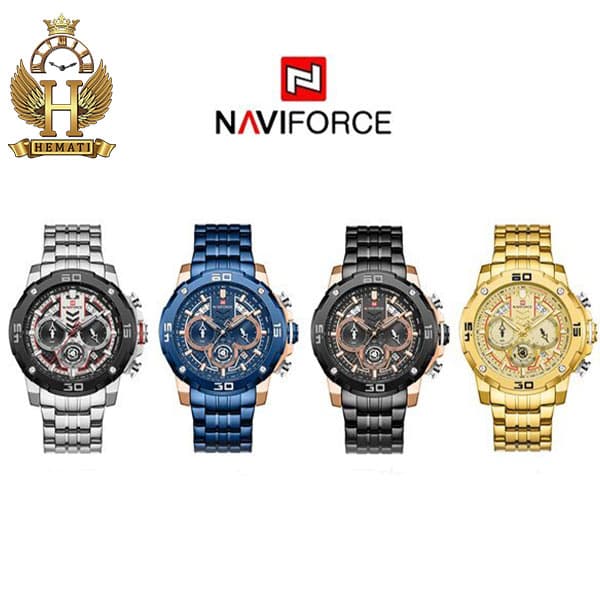 ساعت مچی مردانه نیوی فورس Naviforce NF9175M (در چهار رنگبندی) — تصویر ۲