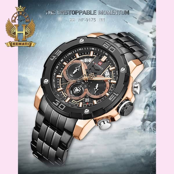 ساعت مچی مردانه نیوی فورس Naviforce NF9175M (در چهار رنگبندی) — تصویر ۳