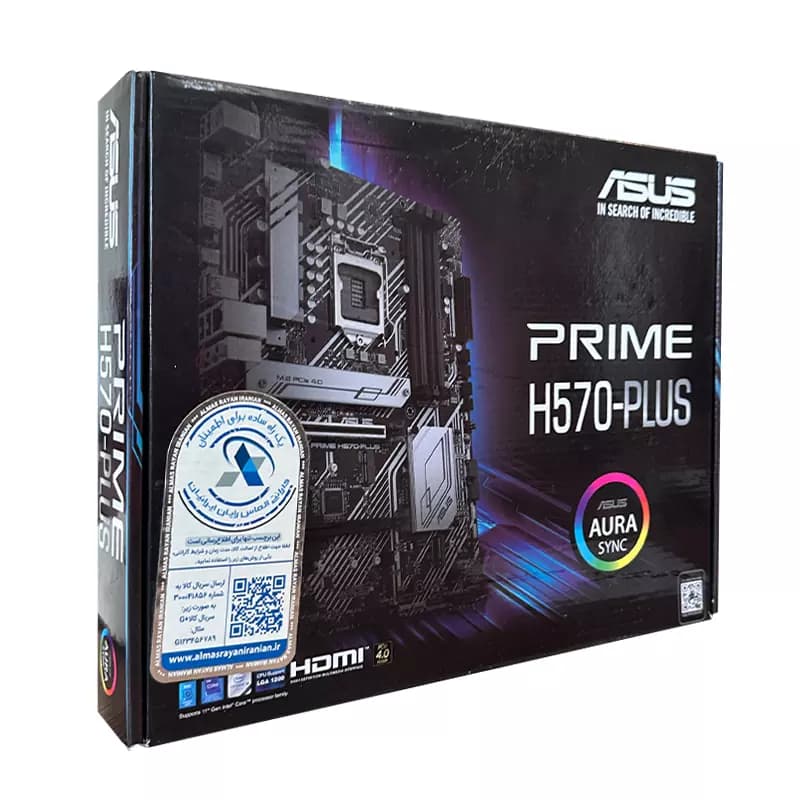 باندل مادربرد Asus Prime H570 Plus + Core i5 11400f *استوک در حد نو — تصویر ۵