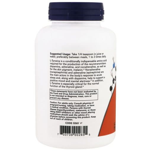 پیور پودر ال تیروزین ناو Now L-Tyrosine Pure Powder — تصویر ۳