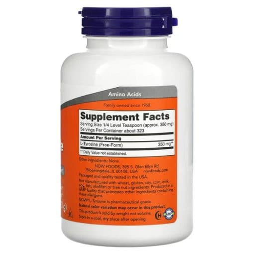 پیور پودر ال تیروزین ناو Now L-Tyrosine Pure Powder — تصویر ۲