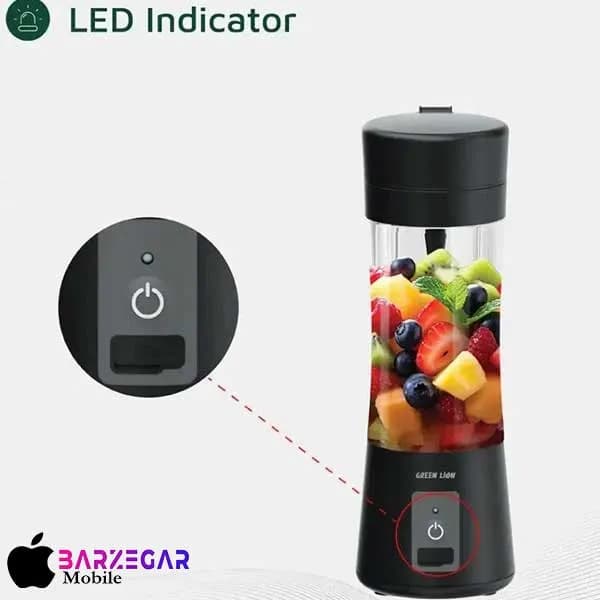شیکر شارژی گرین لاین مدل Green lion GL-JU19 گنجایش 0.38L — تصویر ۵
