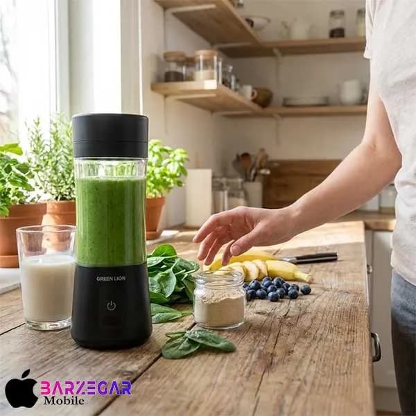 شیکر شارژی گرین لاین مدل Green lion GL-JU19 گنجایش 0.38L — تصویر ۶