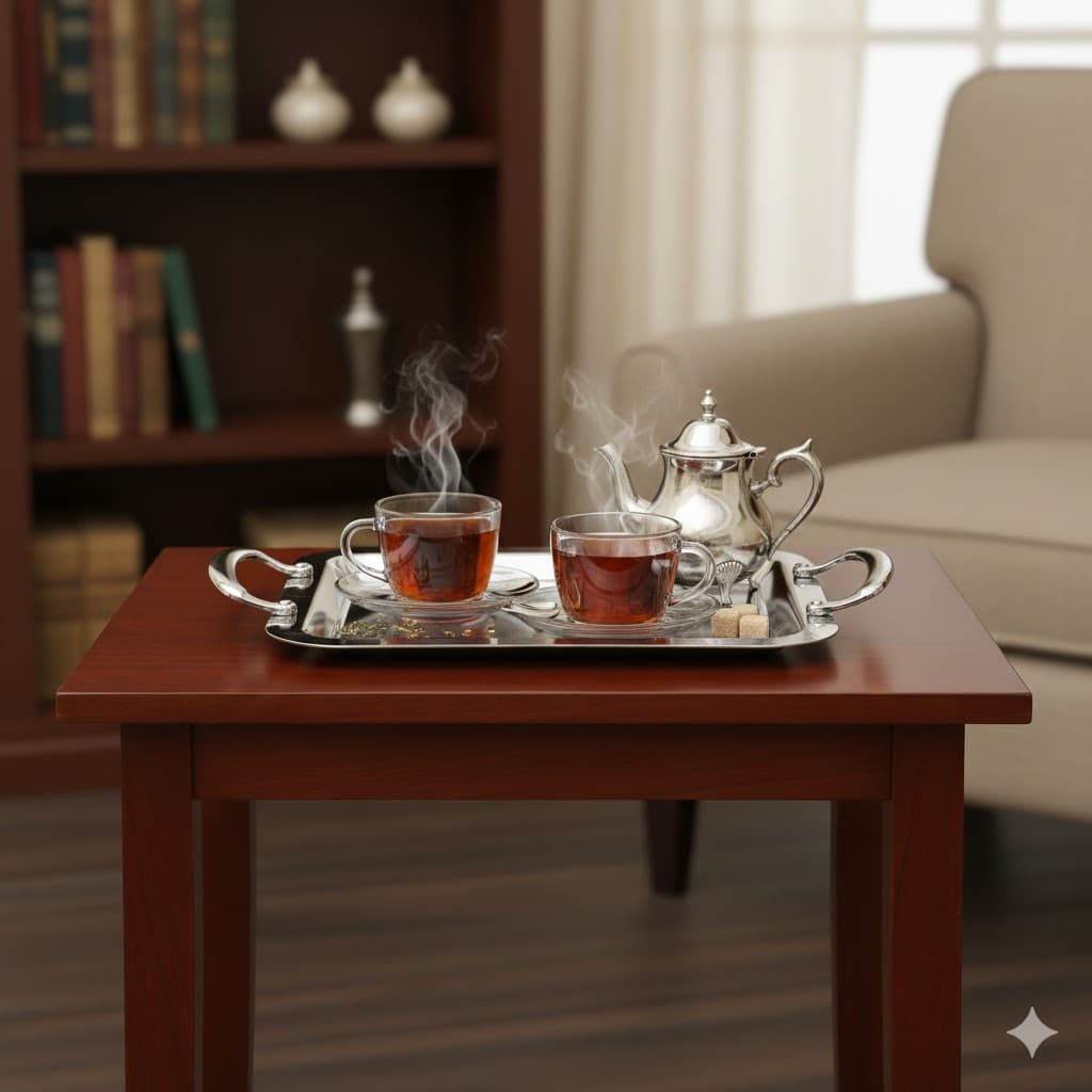 سینی کروم دو تکه یونیک کد1605 — تصویر ۳
