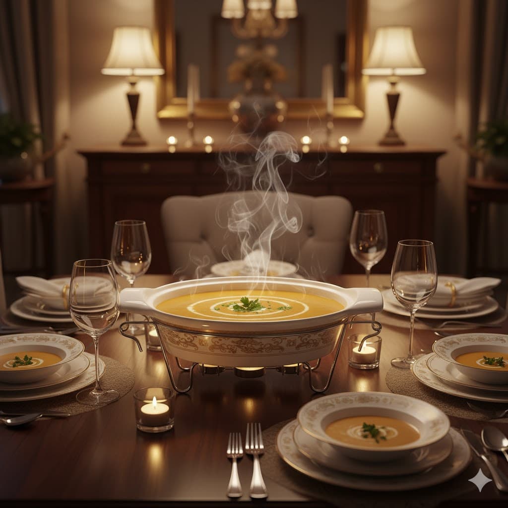 سوفله خوری چینی بزرگ یونیک کد 8544 — تصویر ۲
