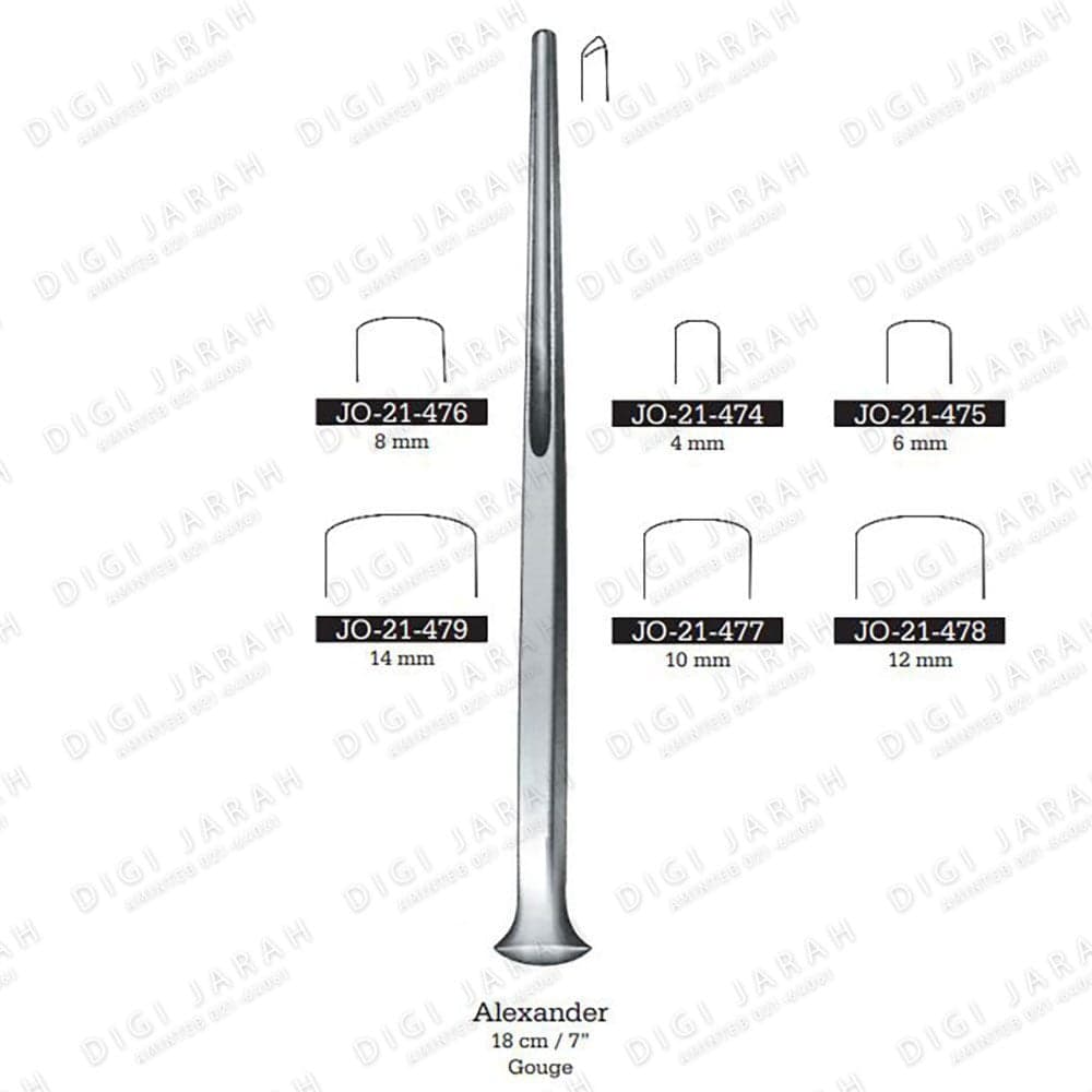 استوتوم ناودانی الکساندر JO-21-475 surgicon 6MM