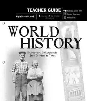 دانلود کتاب World History – Teacher Guide: Observations and Assessments from Creation to Today – تاریخ جهان – راهنمای معلم:…