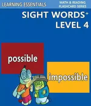 دانلود کتاب Sight Words Plus Level 4: Sight Words Flash Cards with Critters for Grade 2 & Up – Sight…