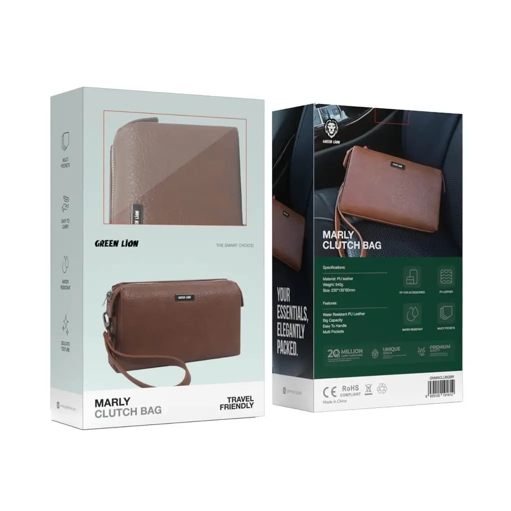 کیف دستی مردانه Marly گرین لاین Green Lion Marly Clutch Bag — تصویر ۴