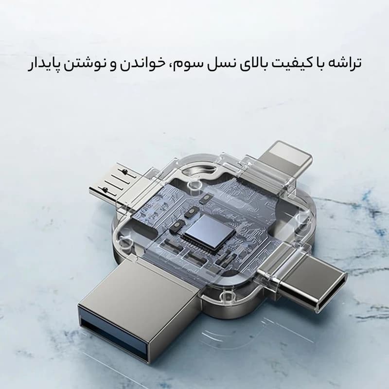 فلش مموری ظرفیت 128 گیگابایت یسیدو مدل Yesido FL15 — تصویر ۳