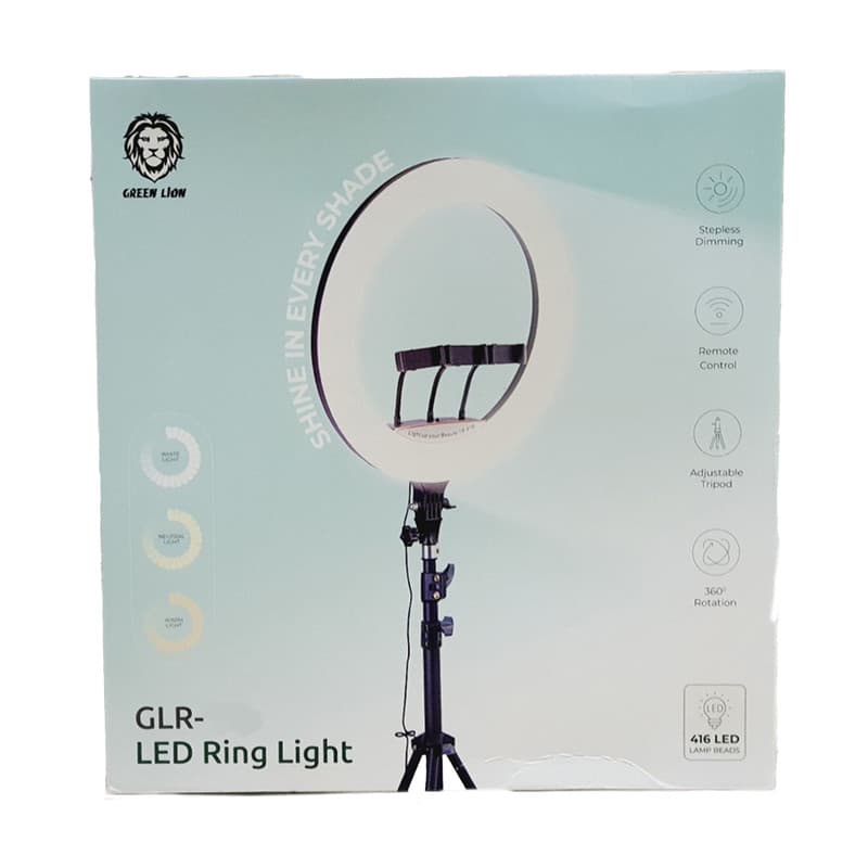 رینگ لایت حرفه ای 22 اینچ گرین لاین Green Lion GLR-22 LED ring light — تصویر ۲
